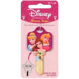 Disney Princess House Key Blank - Schlage Sc1 Model 68