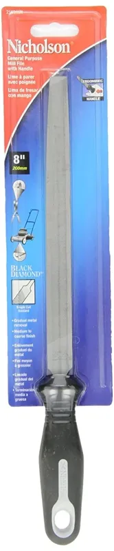 Crescent Nicholson 21694hnn 8 Inch Mill Bastard File With Ergonomic Handle