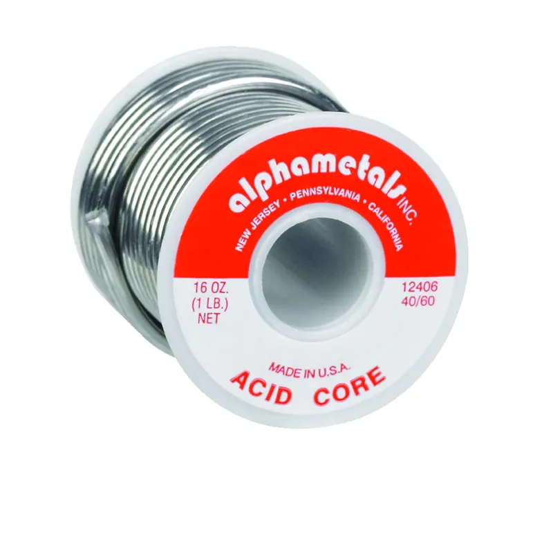 Leaded Non-electrical Solder, 16-oz., .125-diameter