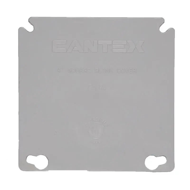 Ez Box 2 Gang Square Pvc Ring Cover Gray Ezxkl