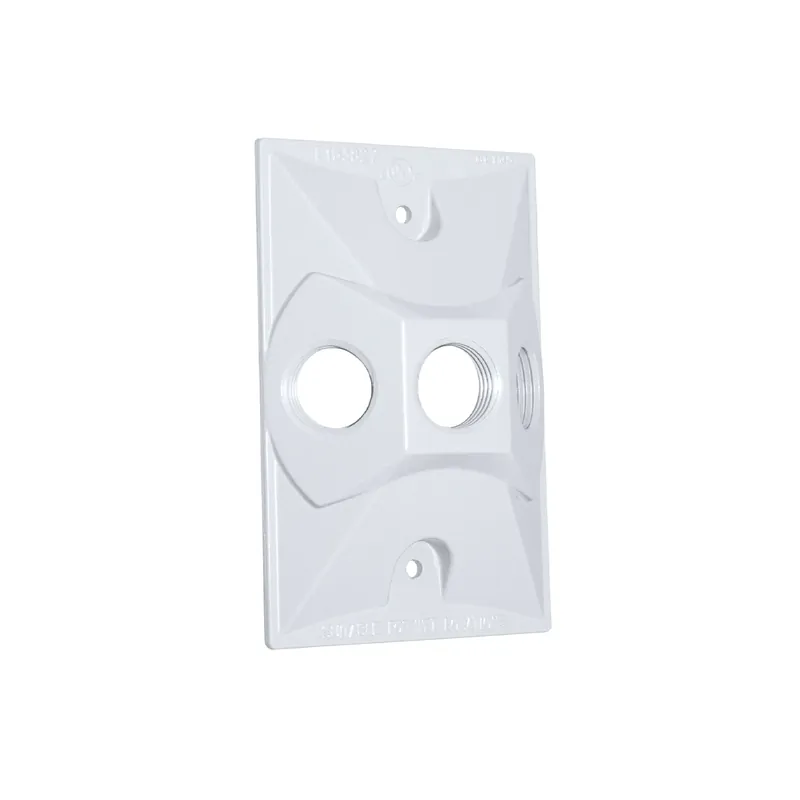 Rectangle Metal 1 Gang Lampholder Cover For Wet Locations