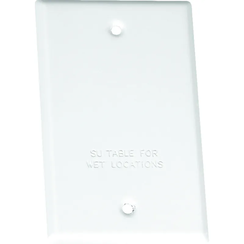 Rectangle Steel 1 Gang Flat Box Cover For Wet Locations