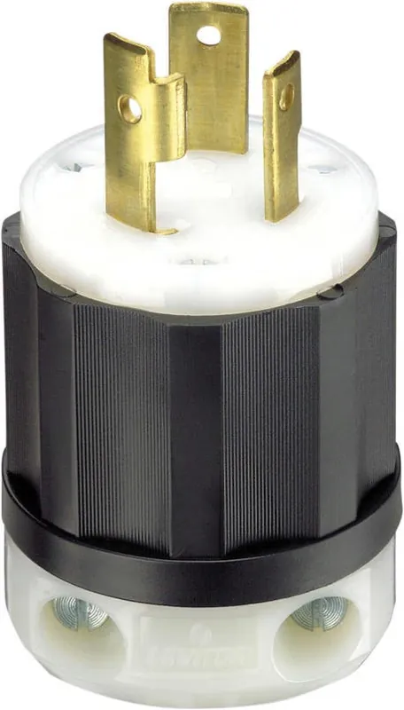 Turnlok L5-30p Industrial Nylon Grounding Plug – 2‑pole 3‑wire, 125v