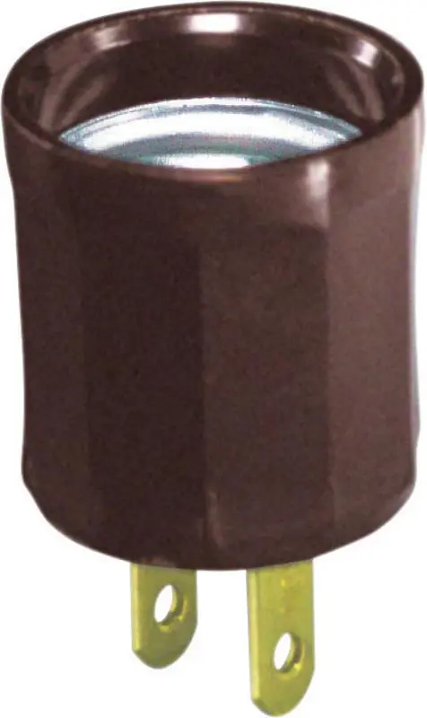 Plastic Medium Base Lampholder Adapter 1 Pk