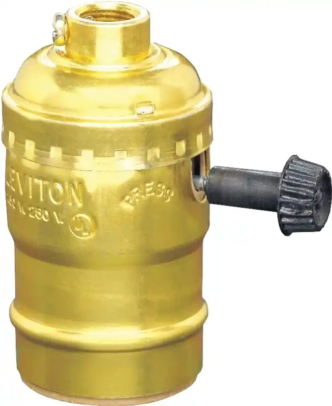 Aluminum Incandescent Medium Base Lampholder 1 Pk