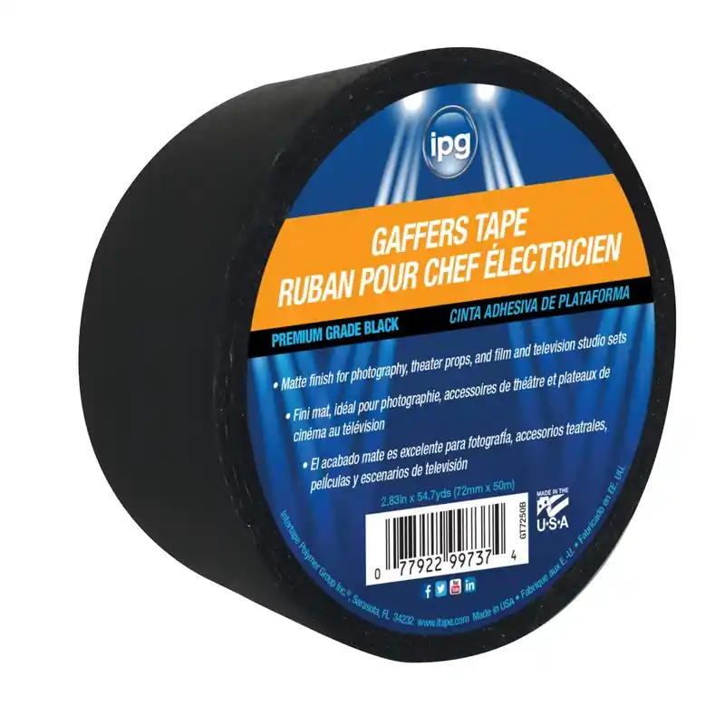 2.83 In. W X 54.7 Yd L Black Gaffer‘s Tape - Model Gt7250b