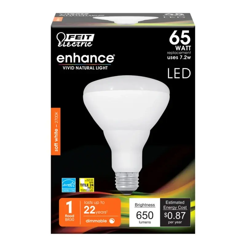 Br30 E26 (medium) Led Bulb Soft White 65 Watt Equivalence 1 Pk