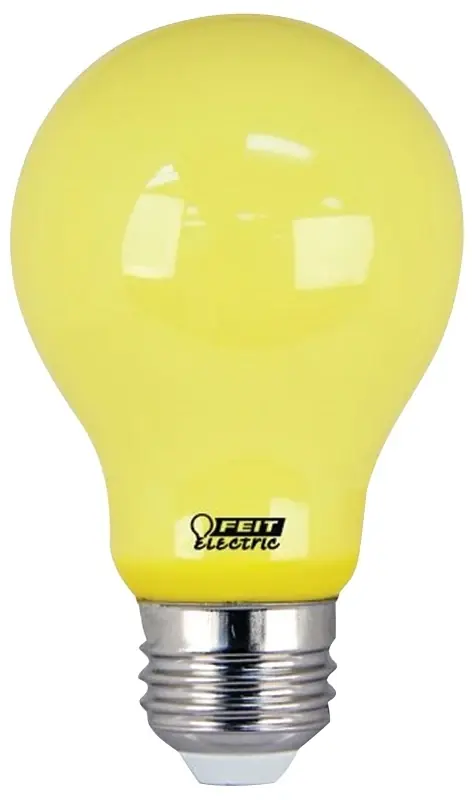 A19 E26 (medium) Led Bug Light Yellow 60 Watt Equivalence 1 Pk