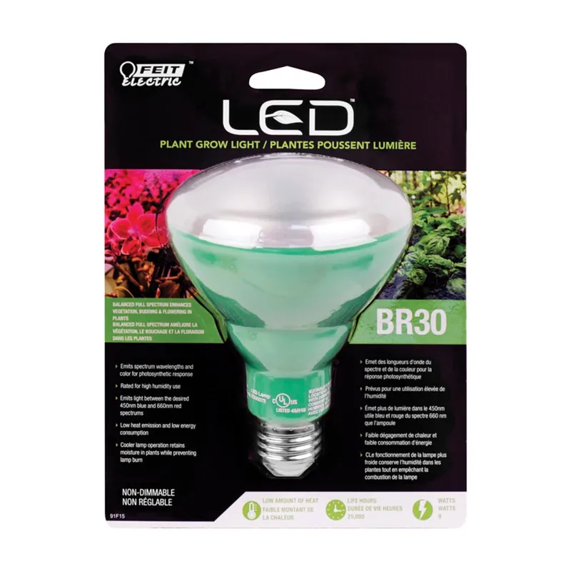 Br30 E26 (medium) Led Grow Light Sunlight 60 Watt Equivalence 1 Pk