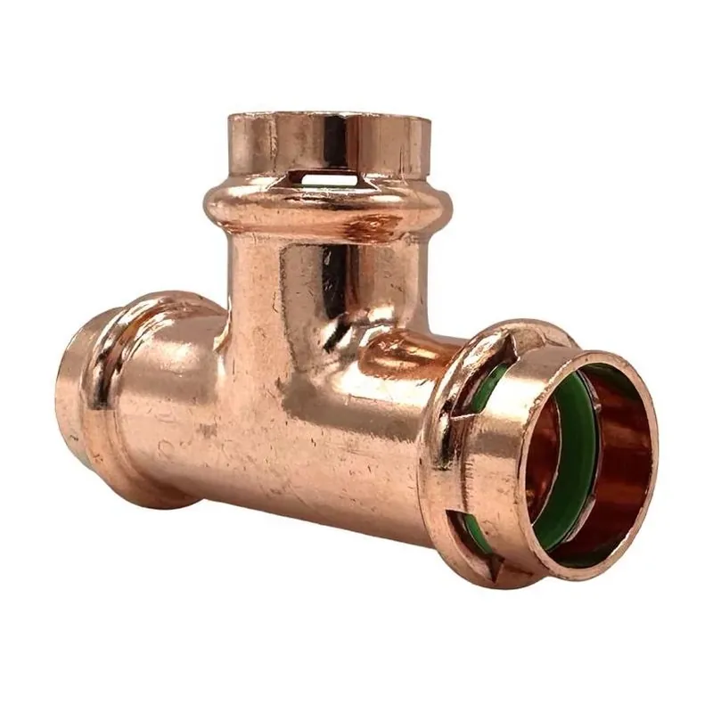 1/2" Copper Press Tee – Underground Rated Plumbing Fitting