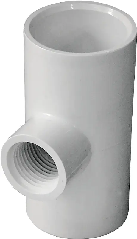Pvc Tee Fitting 1 Slip X 1 Slip X 1/2 Female Iron Pipe