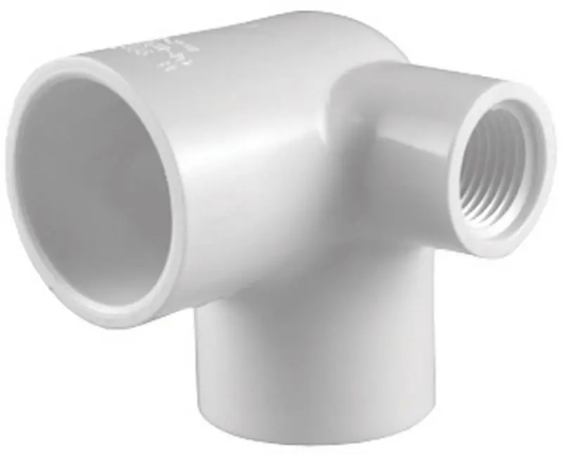 Schedule 40 1/2 In. Slip X 1/2 In. D Slip Pvc Side Outlet Elbow 1 Pk