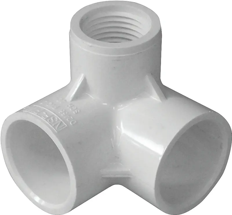 90 Degree Pvc Elbow Fitting 3/4" X 3/4" X 1/2" Fip