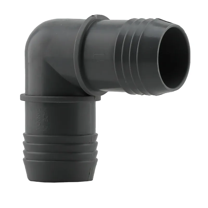 1-1/2 In. Insert In. X 1-1/2 In. D Insert Polypropylene 90 Degree Elbow 1 Pk