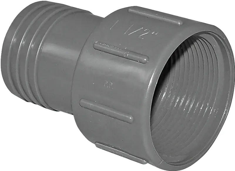 Schedule 80 1-1/2 In. Insert In. X 1-1/2 In. D Fpt Polypropylene Female Adapter 5