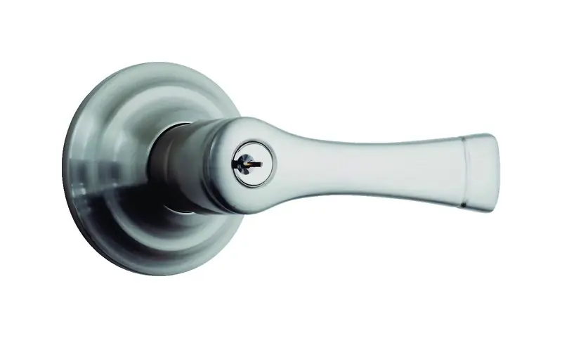 Push Pull Rotate Harper Satin Nickel Entry Lever Kw1 1.75 In. Model 23012-119