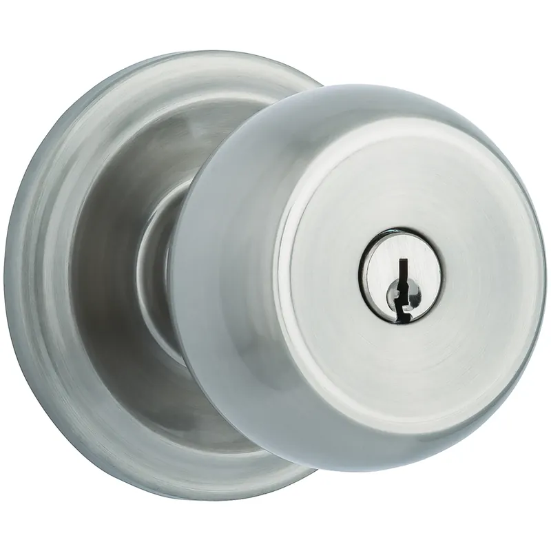 Push Pull Rotate Stafford Satin Nickel Single Cylinder Lock Kw1 1.75 In. Ansi Grade 2