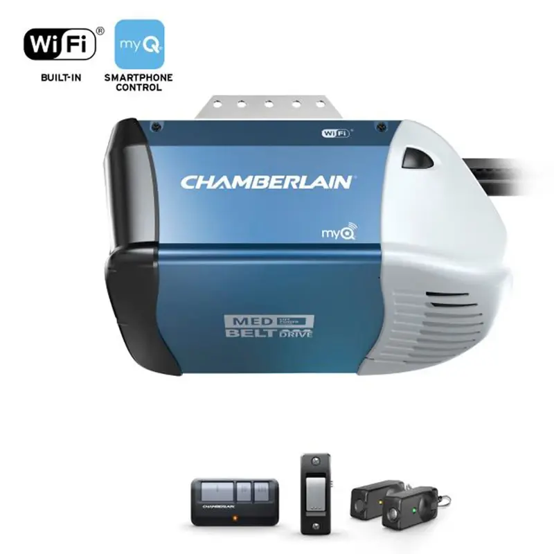 Myq 1/2 Hp Belt Drive Wifi Compatible Garage Door Opener Model B353