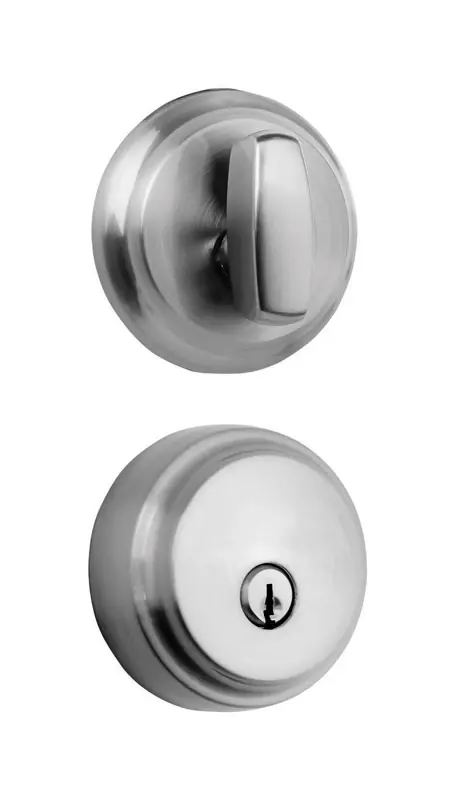 Push Pull Rotate Satin Nickel Steel Deadbolt Model 23061-119