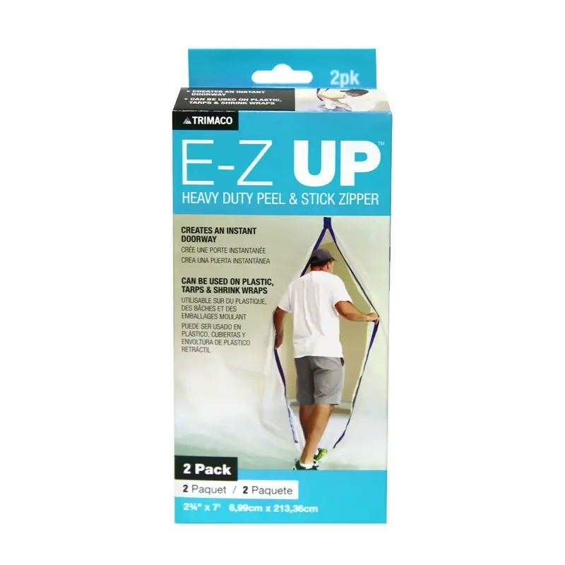 E-z Up 2-3/4 In. W X 7 Ft. L Plastic Adhesive Zipper