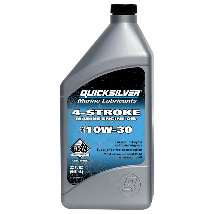10w-30 Gasoline Marine 4 Stroke Outboard Oil 32 Oz