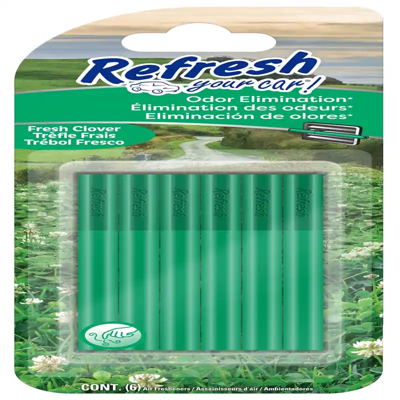 ! Fresh Clover Scent Car Vent Clip Solid 6 Pk