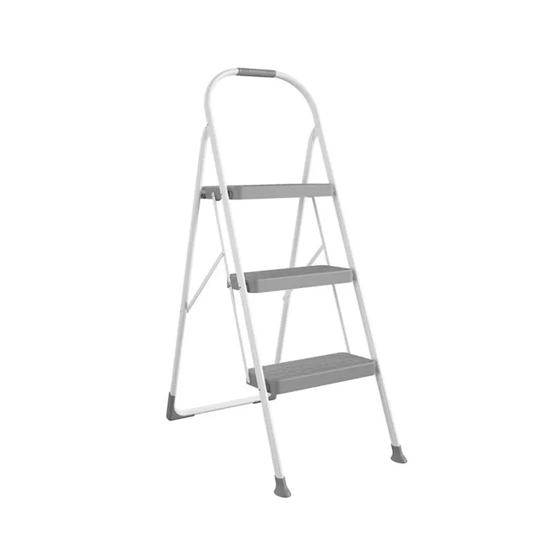 47.6 In. H X 16.81 In. W X 2.91 In. D 225 Lb. Capacity 3 Step Steel Folding Step Stool