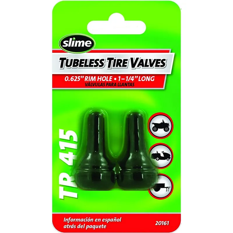 Rubber 1 Psi Tubeless Tire Valve 2 Pk