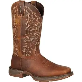 Rebel Men‘s 12-in. Pull-on Western Boots, Size Medium (10), Brown Db4443