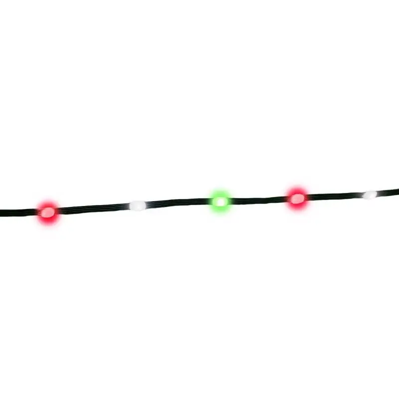 Led Red/green/pure White 200 Count String Ribbon Light 33 Feet