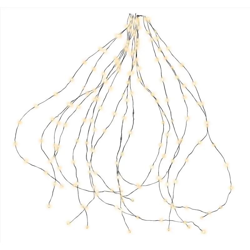 Platinum Led Big Seed Cluster Warm White 832 Ct String Christmas Lights 8 Ft.