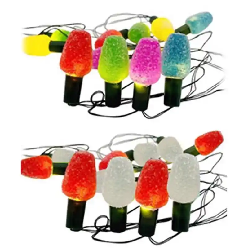 Led Multicolored 15 Ct Novelty Christmas Lights 7 Ft.