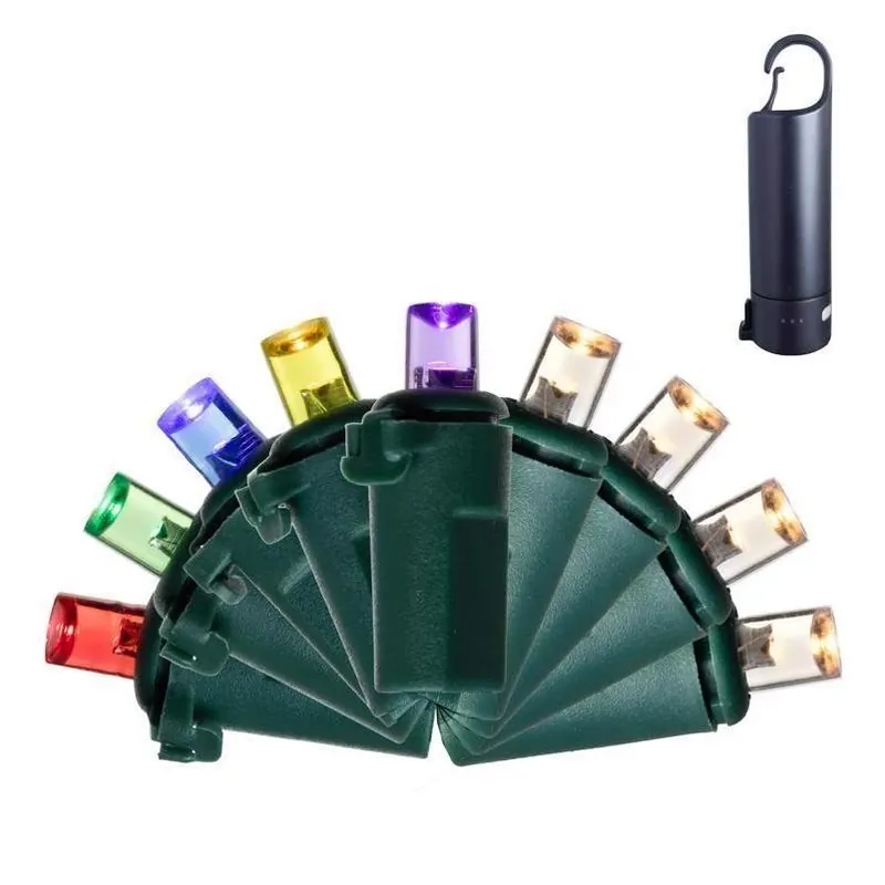 Platinum 50‑led Micro String Lights With Portable Powerbank – Multi‑color & Warm White