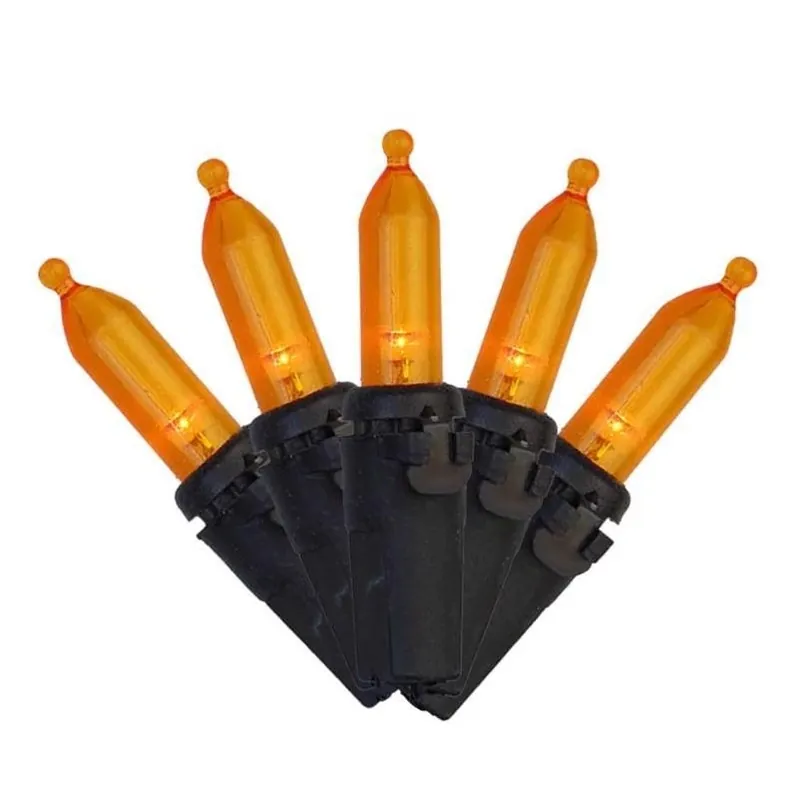 100 Led Orange String Lights
