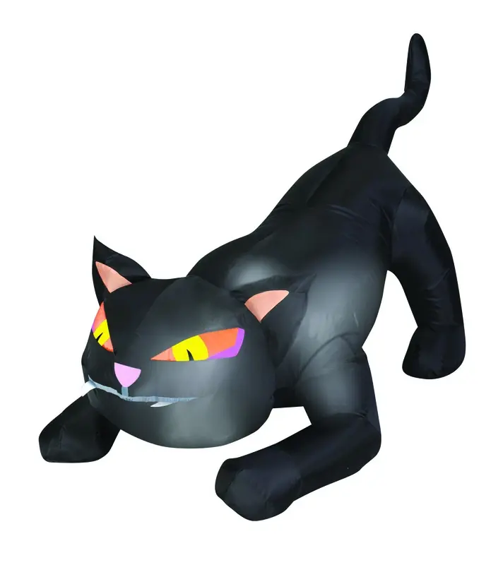 Airblown 4 Ft. Led Prelit Black Cat Inflatable