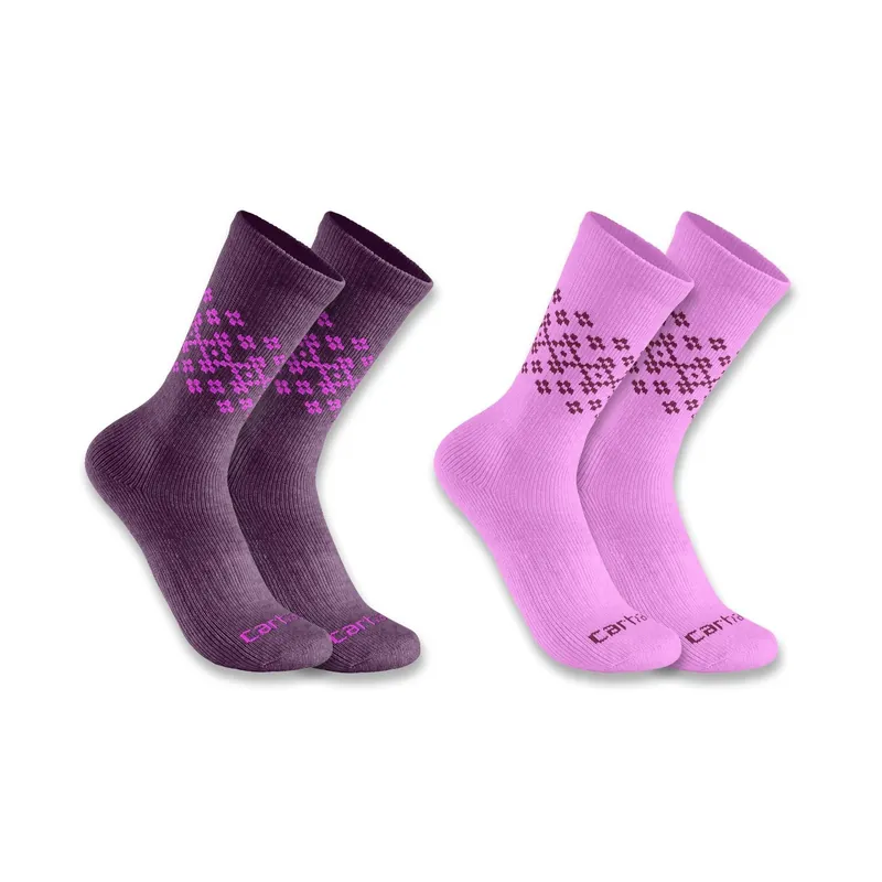 Mw Synth Wool Fairisle Crew Sock