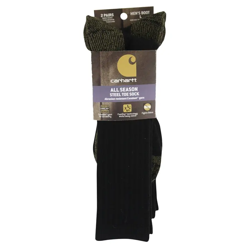 Carhartt Men‘s Cushioned L Boot Socks Black