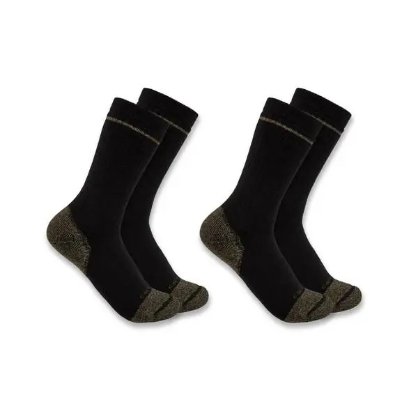 Carhartt Midweight Cotton Blend Steel Toe Boot Socks 2-pack