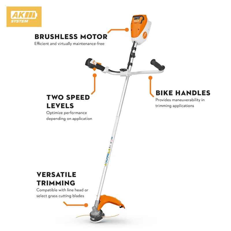 Fsa 80 Trimmer With Bike-handle And Ak 20 Battery Included