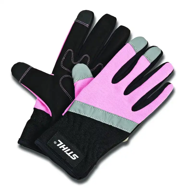 Cotton Candy Spandex Gloves - Small, Black/pink, Model 70108841152