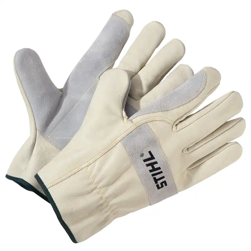 Value Pro Durable Natural Skin Outdoor Gloves Beige/gray Large