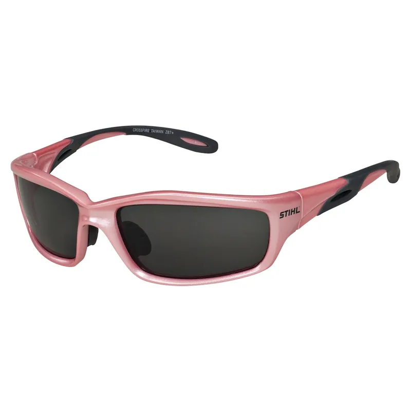 Cotton Candy Protective Glasses Smoke Lens Pink Frame Safety Gear