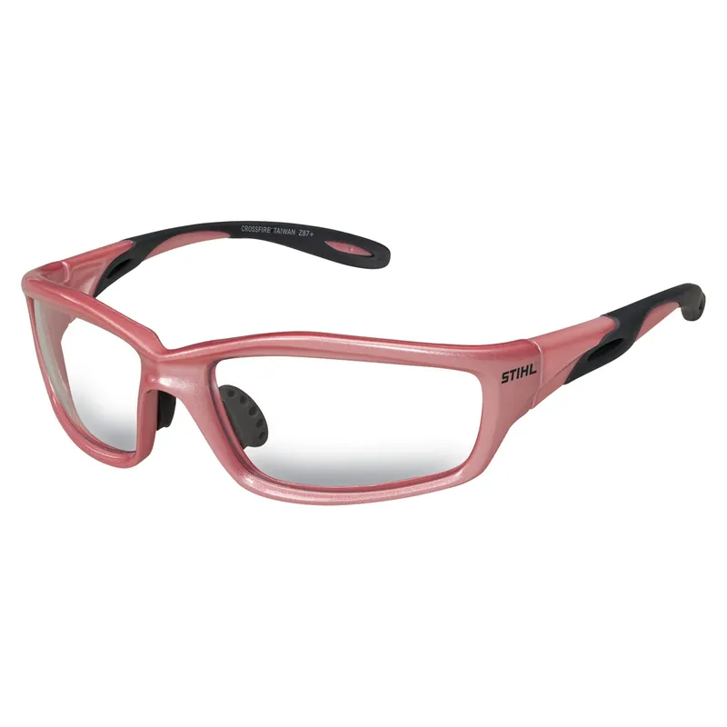 Cotton Candy Protective Safety Glasses With Clear Lens And Pink Frame
