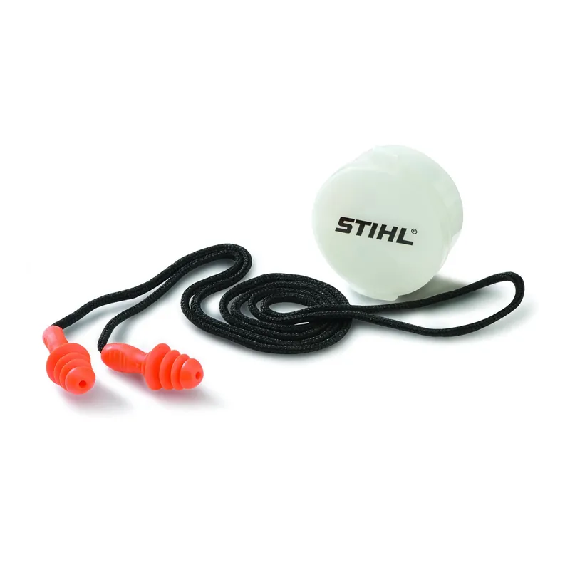 Nrr 27 Reusable Silicone Earplugs With Cord And Case - 1 Pair