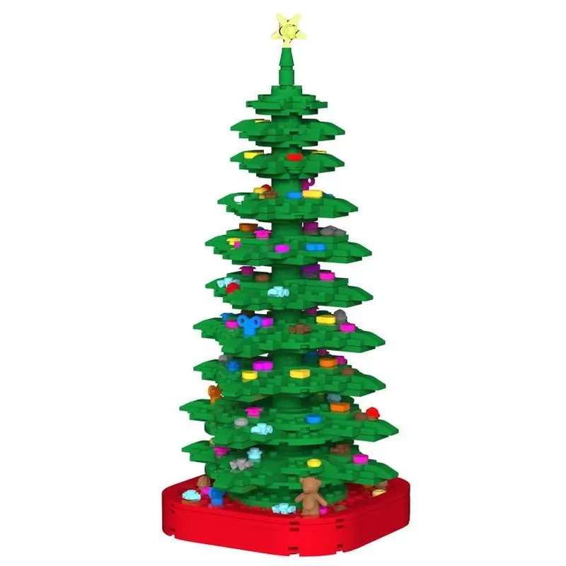 609‑piece Green & Red Abs Building Block Set For Kids 6+