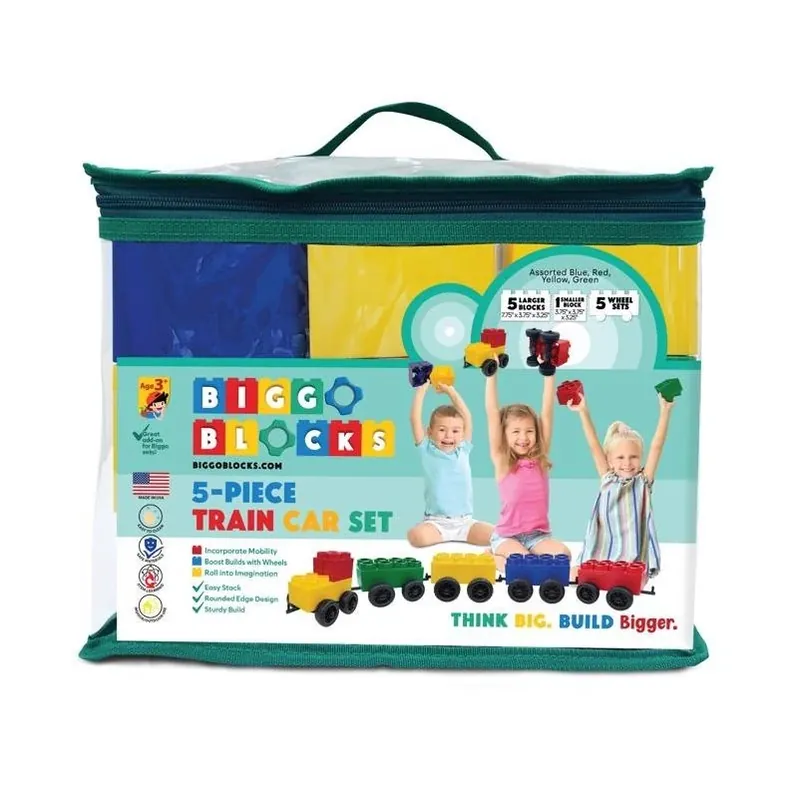 Jumbo Train Blocks Assorted Building Set – Creative Play For Kids