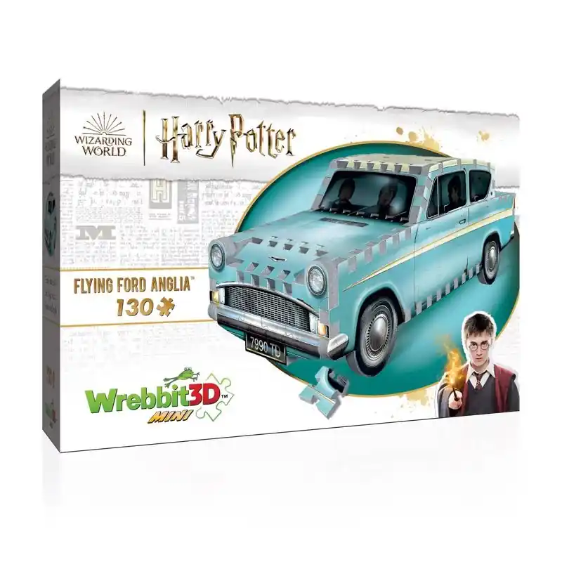 Harry Potter Flying Ford Anglia Mini 3d Jigsaw Puzzle Multicolored 130 Pc