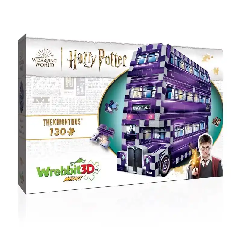 Harry Potter The Knight Bus Mini 3d Jigsaw Puzzle Multicolored 130 Pc
