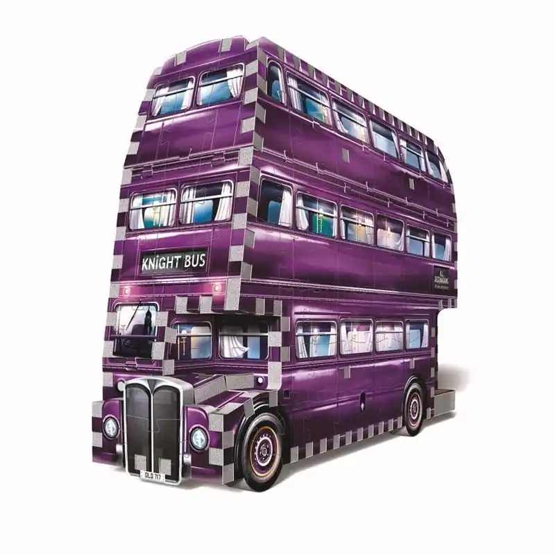 Knight Bus 3d Puzzle – 280‑piece Multicolored Harry Potter Model