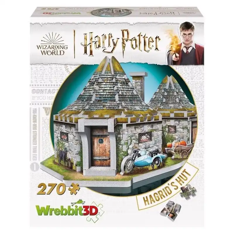 270‑piece Harry Potter Hagrid’s Hut 3d Foam Puzzle – Multicolor